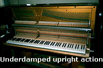 Underdamped upright action